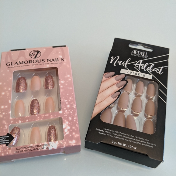 2 packs of coffin & oval style press on nails - Picture 4 of 6